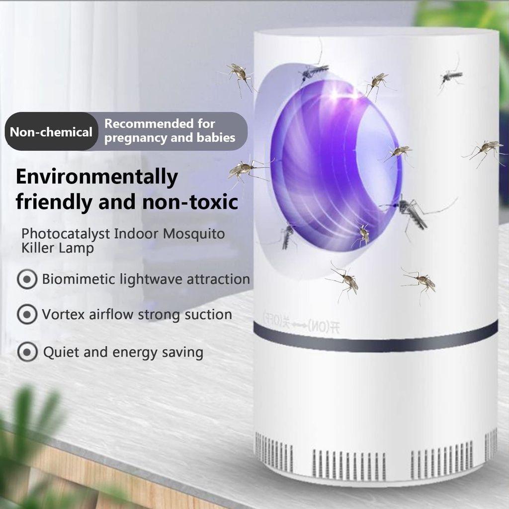 USB LED Mosquito Killer Lamp - Chemical Free | Safe For Kids & Home | Silent & Portable
