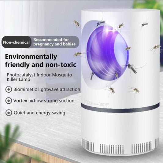 USB LED Mosquito Killer Lamp - Chemical Free | Safe For Kids & Home | Silent & Portable