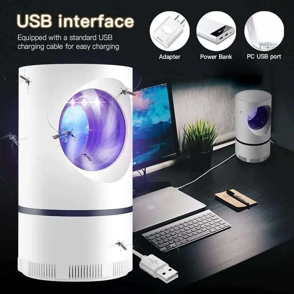 USB LED Mosquito Killer Lamp - Chemical Free | Safe For Kids & Home | Silent & Portable