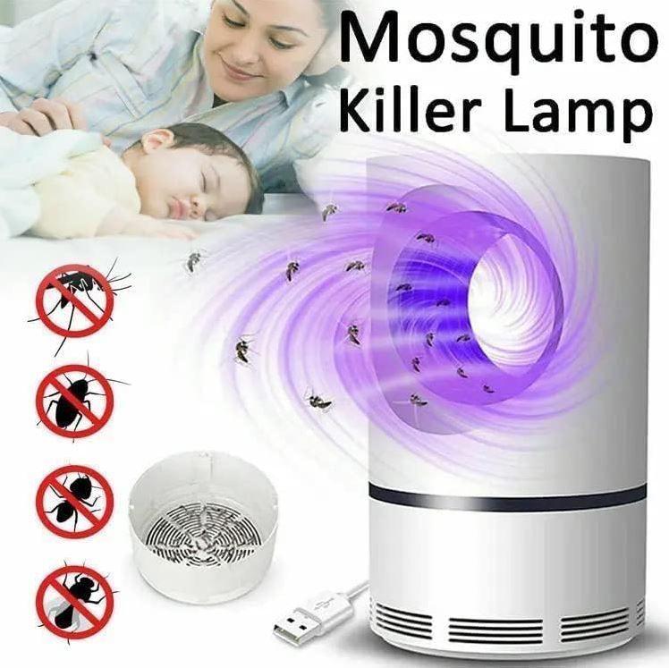 USB LED Mosquito Killer Lamp - Chemical Free | Safe For Kids & Home | Silent & Portable
