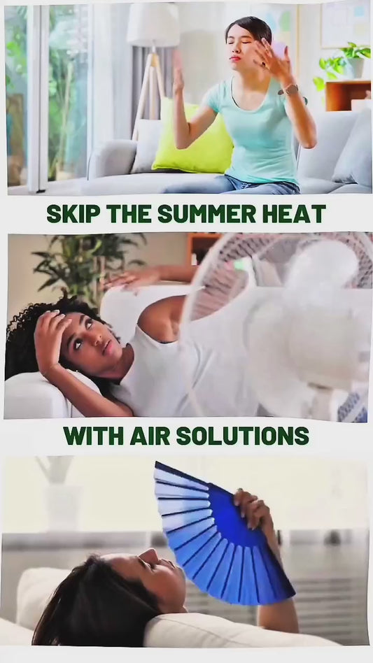 Portable Dual Fan with Mist Spray & Remote | Rechargeable Cooling Fan with LED Light