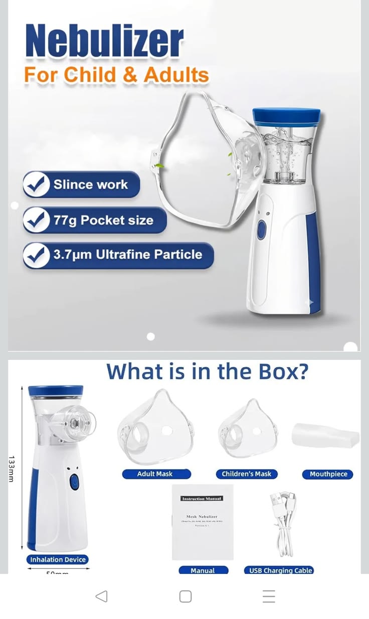 Portable Mesh Nebulizer
