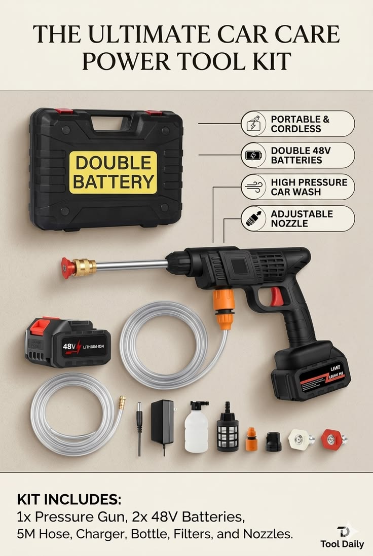 48 V double battery Washing gun