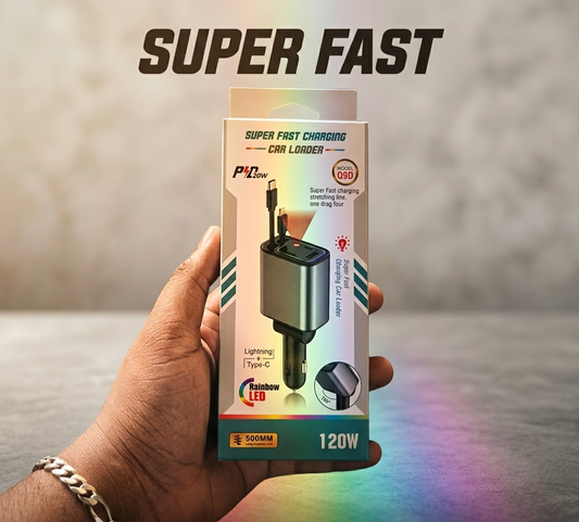 120 W 4 in 1 car charger